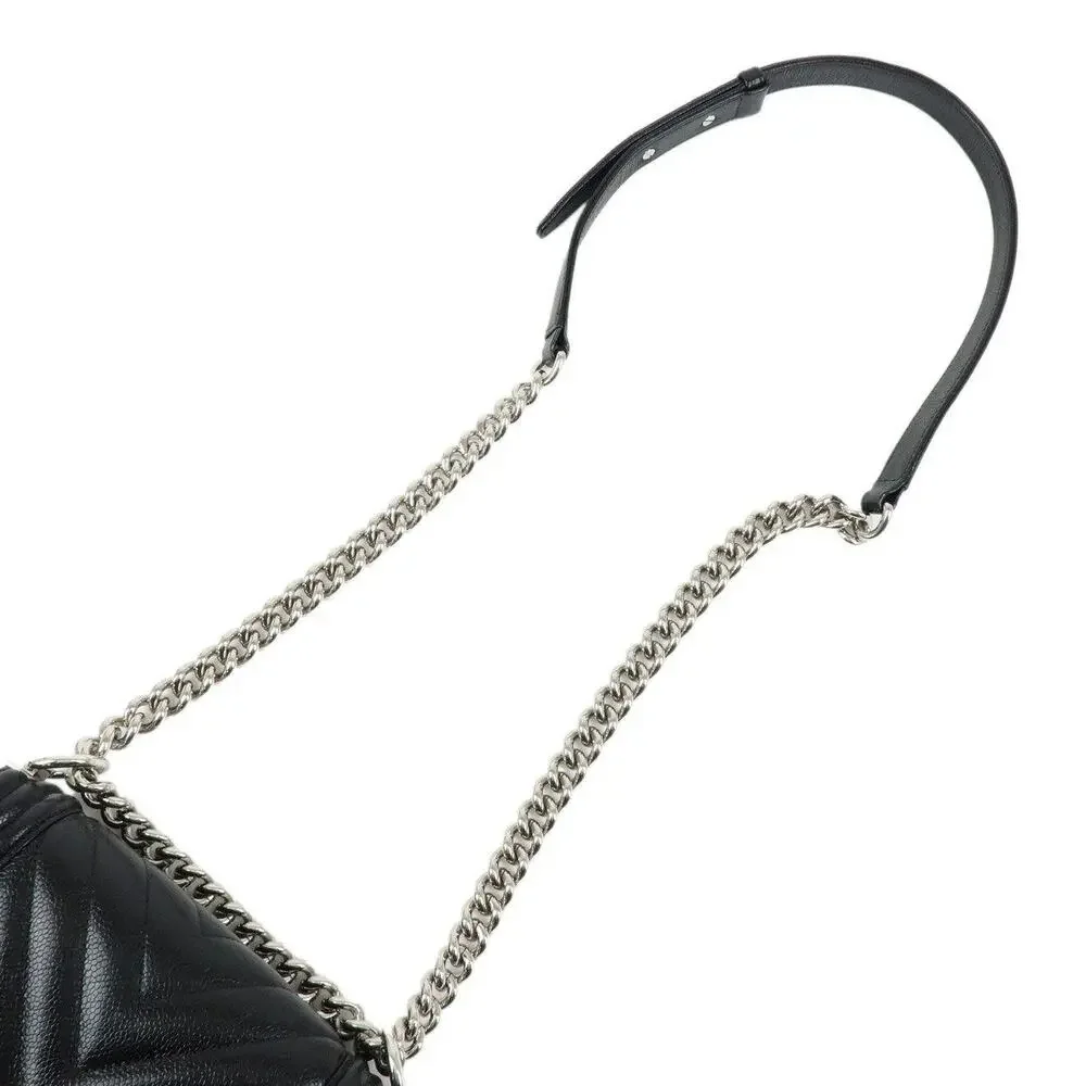 Chanel Caviar Leather Boy Chanel Small Flap Bag Black